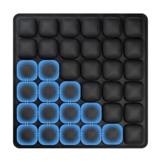 Hexara Ergonomic 3D Air Seat Cushion, Inflatable Airplane Seat Cushion for Long Flights, Travel Cushions for Office, Car, Wheelchair, Adjustable Comfort with Built-in Air Pump(Black)