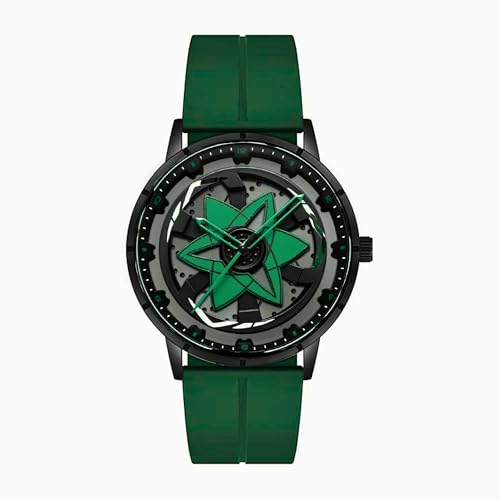 Image of GOLDENIZE FASHION Men Analogue Spinning Wheel Concept Multicolor Star Rotating Dial Stylish Wrist Sports Watches for Men's & Boy's Silicon Magnet Lock Stylish Waterproof Strap-Gift Watch for Men