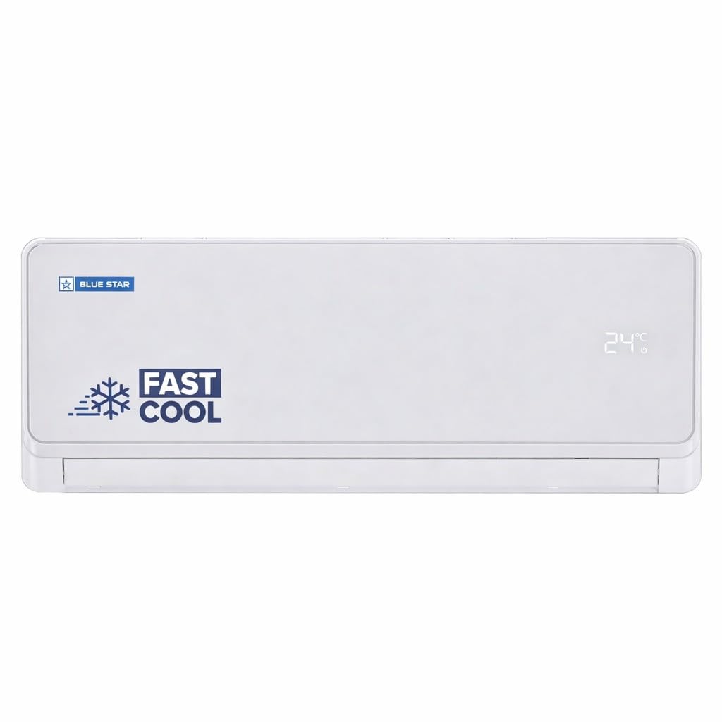 Blue Star 1.5 Ton 3 Star Inverter Split AC (Copper, 5 in 1 Convertible Cooling, DigiQ Hepta Sensor, Blue Fins, Turbo Cool, PM2.5 Filter (IA318EXU, White) discount deal