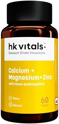 hk vitals Calcium Magnesium & Zinc, 60 Tablets
