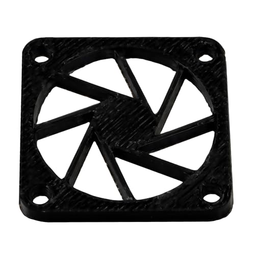 AERZETIX | Lote de 4 Rejillas para Ventilador 30x30 mm de plástico ABS | protección ventilación PC, impresoras, proyectores Multimedia | Color Negro
