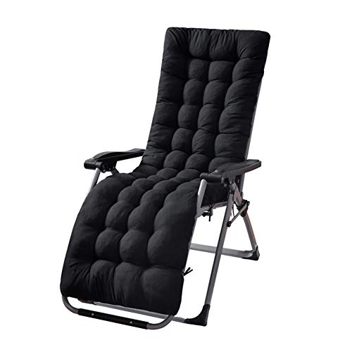 HAOHIZE Cojines para tumbonas, Cojines para tumbonas de Patio, Cojines para tumbonas, Cojines para tumbonas para jardín, Exterior, Interior, sofá, Tatami, Asiento de Coche, Banco (Noir)