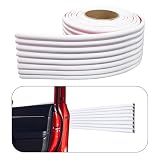 Rubber Bond Garage Wall Protectors - 4in x 12ft Strong Self-Adhesive Rubber Bumper Protectors for Garage Walls - Waterproof and Anti-Scratch Garage Wall Protector for Car Doors (White)