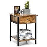 【Robuster & stabiler Rahmen】Der Sofatisch besteht aus ausgewählten Holzwerkstoffen, wodurch er robust und tragfähig ist.