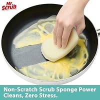 Mr. Scrub Kitchen Sponges, Dish Scrub Sponge 12 Pack Odor-Resistant, Quick-Drying, Non-Scratch for Washing Dishes, Pans, Pots & Nonstick Cookware — image 2