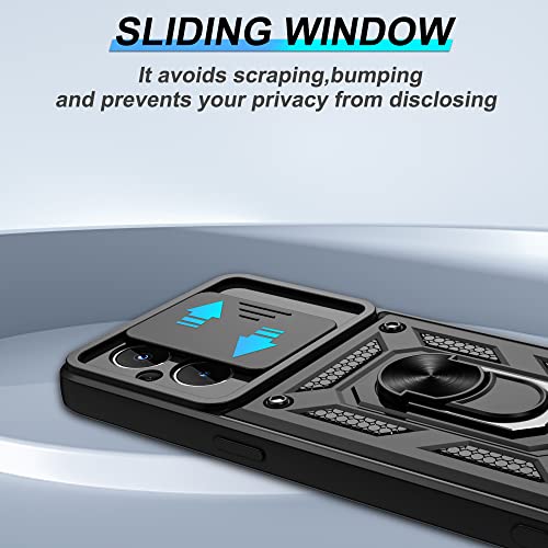 For Oneplus Nord N20 5G Case With Hd Screen Protector, Heavy Duty Shockproof Protective Case With Metal Kickstand [Military Grade] Protective Case For Oneplus Nord N20 5G, Black #TOP4