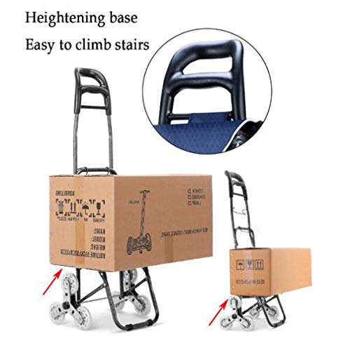 Tragbare, faltbare Einkaufstasche mit Rollwagen, Einkaufstrolley, wasserdicht, groß, leicht und stark, Pull/Push-Cart (D… – Bild 6