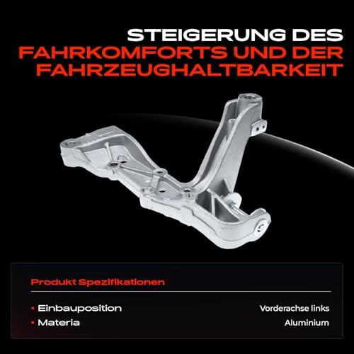 Frankberg Querlenker Halter Konsole Vorne Links für Altea 5P Leon 1P1 Octavia II 1Z3 1Z5 Superb II 3T4 Yeti 5L 2004-2015 1K0199295F