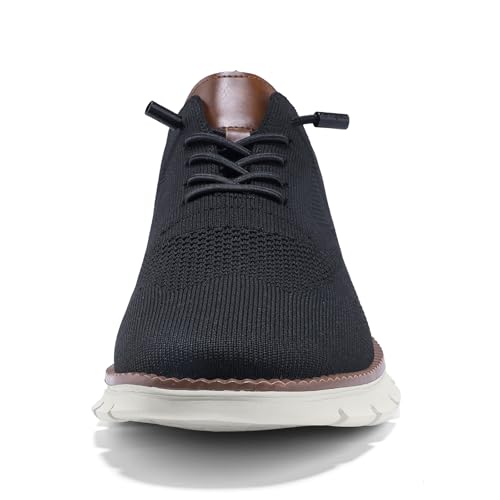 Image of Wearbreeze Men's Business Casual Oxford Sneakers - Lightweight Lace-Up Dress Shoes for Work, Travel & Daily Commute