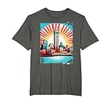 Seaport Casablanca Skyline Maroc Souvenir T-Shirt