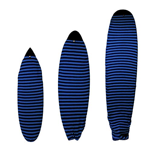 Aying Surfboard Sock Cover Great Surfboard Sock Bag for Local Trips to The Beach Easy Protection for Your Shortboard Longboard Surfboard (7 6 , Blue)