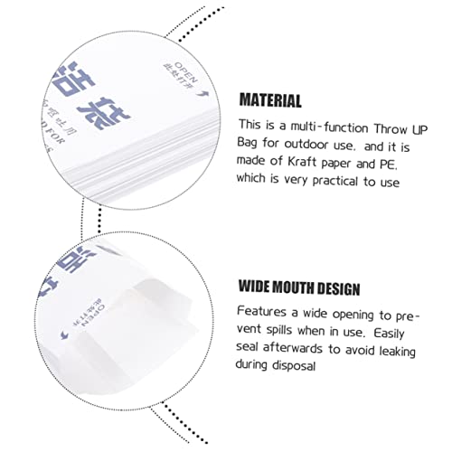 GLEAVI 250 Peças Saco De Para Vômito De Aviação Saco De Vômito Para Enjôo Saco De Lixo Saco De Vômit