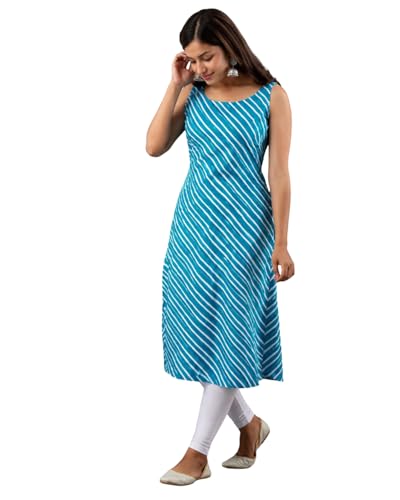 Image of Women's Straight Fit Printed Crepe Kurta, Casual Wear Kurti Design No 178