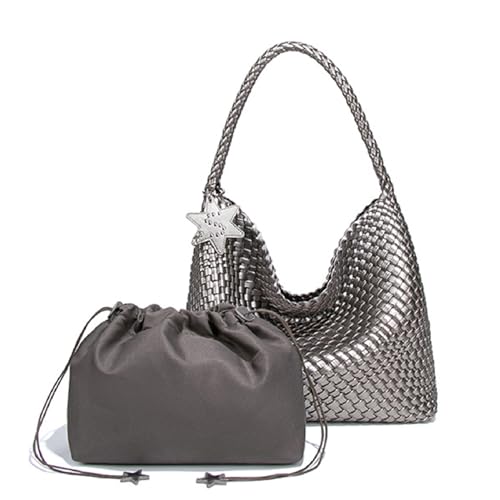 Sac à main en cuir végétalien Dyalsa, grand sac de plage rétro et sac à bandoulière femme