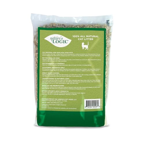 Image of NATURE'S LOGIC Pine Pellet Cat Litter - 100% Natural - Unscented, 12 lb