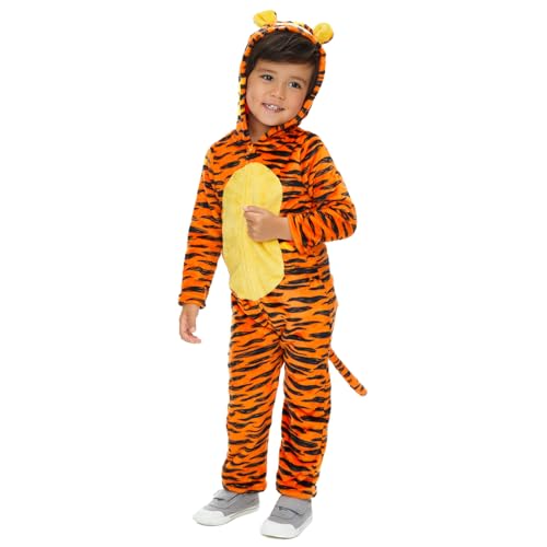 Disfraz de Tigger para bebé en días fríos de parque y juego en casa