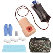 Wound Packing and Tourniquet Task Training Kit to Bleed Control for Medical Education, First Aid Emergency Practice, Military Trauma Trainer