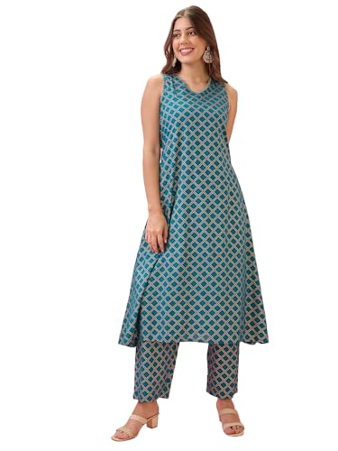 Image of Globus Women Kurta Set (3641109001 White S)