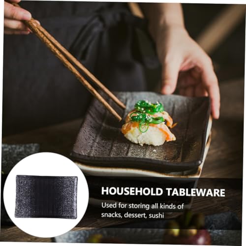 Platos rectangulares japoneses de cerámica, pack x2 miniatura 7