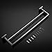 VELIMAX Premium SUS304 Stainless Steel Double Bath Towel Bar Wall Mounted Double Towel Rail Towel Rod for Bathroom, 23.6-Inch, Brushed