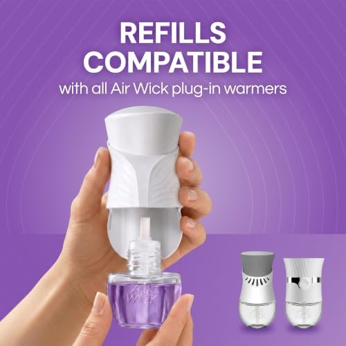 Air Wick Plug in Scented Oil Starter Kit, 2 Warmers + 6 Refills, Lavender & Chamomile, Eco Friendly, Essential Oils, Air Freshener - 5