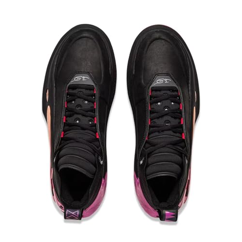 Image of LI-NING Way of Wade 11 Men Basketball Shoes Lining Anti-Slip Professional Shock Absorption Sneakers Sports Shoes Black Gradient Purple US 9.5