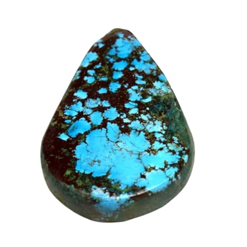 Poire turquoise naturelle 33mm cabochon vrac pour création de bijoux