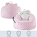 Sanrio Hello Kitty Bean Bag Chair for Kids,Figural Hillside Design by pod, Soft & Durable Fabric, 24x24x17, Comfy Seat for Bedrooms & Playrooms