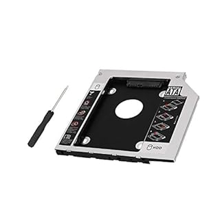Getue 2nd HDD SSD Hard Drive Caddy Tray Replacement for MacBook Pro 13/15/17 inch A1278 A1286 A1297 2008 2009 2010 2011 2012 Internal Laptop CD/DVD-ROM Optical SuperDrive Adapter to 2.5 inch 9.5MM