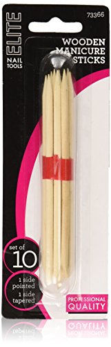 Swissco Wooden Manicure Sticks, 10 Count