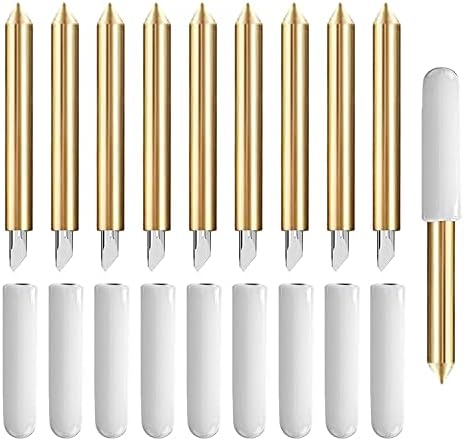 10PCS Premium Fine Point Blade Compatible with Cricut Maker/Maker 3 Cutting Machines, Replacement Cutting Blades Compatible with Explore Air/Air 2/Explore Air 3, (Premium Fine Point Blades)