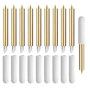 10PCS Premium Fine Point Blade Compatible with Cricut Maker/Maker 3 Cutting Machines, Replacement Cutting Blades Compatible with Explore Air/Air 2/Explore Air 3, (Premium Fine Point Blades)