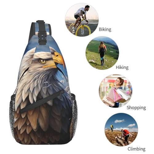 Pequeña mochila bandolera para senderismo unisex miniatura 6