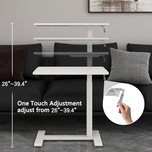 Carrito de computadora portátil para usar en el sofá o cama con altura ajustable 4