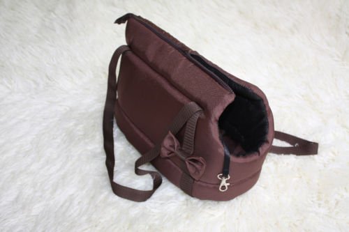 Borsa Trasporto Per Cani E Gatti ODOLPLUSZ – Lavabile, Con Tasca Laterale, Chiusura Lampo, Imbottita, Taglie XS-L, Colore Nero Con Zampe