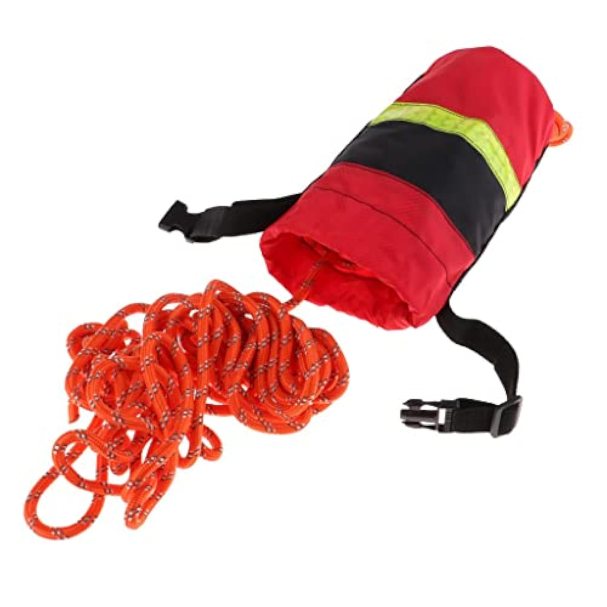 Safety Throw Bags Rescue Kayaking Reflective Rope, Red Black