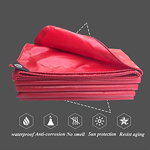 GDMING Waterdicht dekzeil voor buiten, anti-aging zeil voor noodgevallen, outdoor, scheurvast, pvc-afdekking voor… - Afbeelding 3