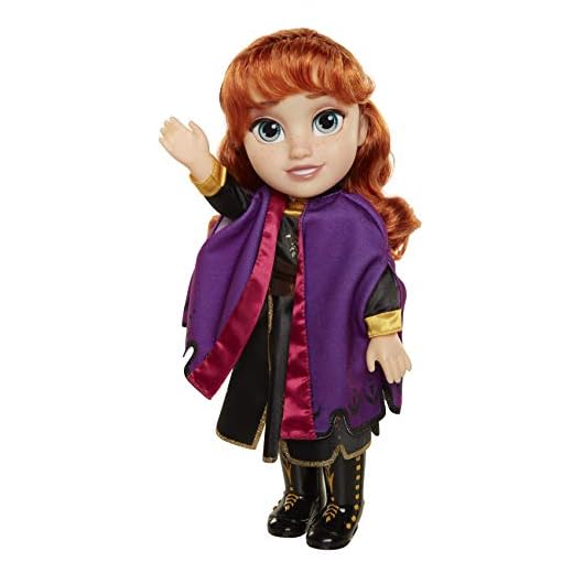 Disney Frozen 2 Anna Adventure Doll, 14" Tall with Violet Travel Cape, Boots & Gorgeous Hairstyle - for Ages 3+