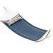 Produktbild SONGMICS Hängematte für 2 Personen, gepolstert, gesteppt, mit teilbaren gebogenen Bambusstangen, mit Kissen, Oxford-Gewebe, 200 x 140 cm, bis 225 kg belastbar, blau-beige GDC34QW
