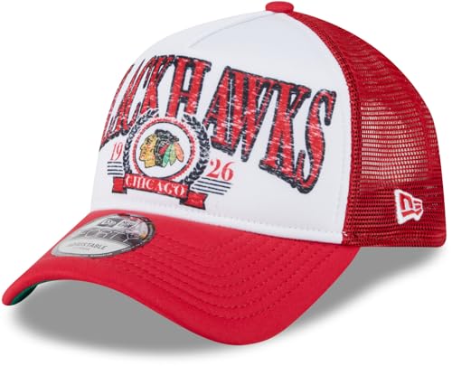 New Era 9Forty NHL Team A-Frame Distressed Trucker Cap, Schwarz , Einheitsgröße