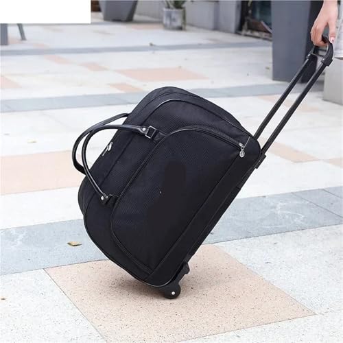 Rolling Duffle Bag with Wheels Women Large Capacity Travel Duffels Wheels Roll Luggage Bag Men Traval Trolley Bags Unisex Wheels Suitcase Handbag Travel Tote(Gray)3