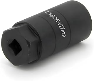 A ABIGAIL Oil Pressure Switch Socket, 1 1/16'' x up to 2-5/8'', Fits 3/8'' Drive or 1 1/8'' Hex, High Performance Chrome Molybdenum, Black Oxide Finish, Model A7646F