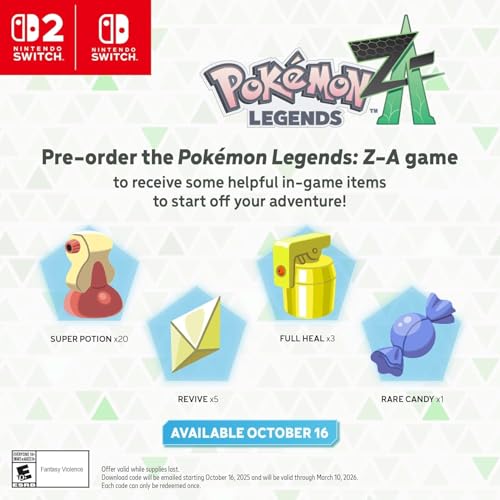 Image of Nintendo Switch 2 + Pokemon Legends: Z-A | Nintendo Switch 2 Edition Bundle (HK Version + Adapter Plug)