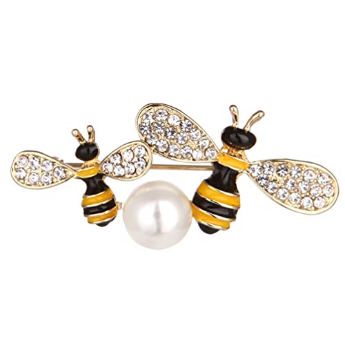 Broche abeille pour pull et gilet, le clip vêtement idéal pour styliser les journées de bureau
