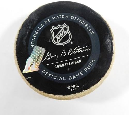 2019 Arizona Coyotes vs. Los Angeles Kings Game Used Puck 9-17-19 AA0038974 - NHL Unsigned Game Used Pucks