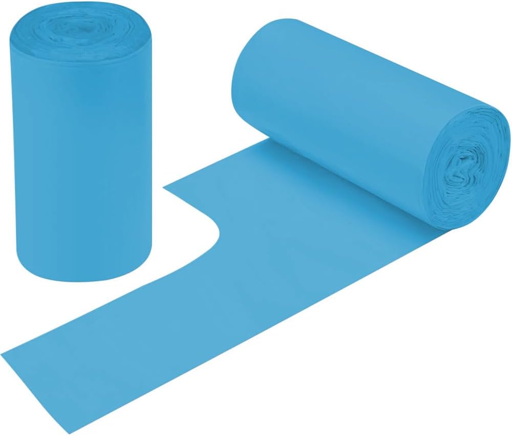 2-4 Gallon Portable Trash Bags, 60 Counts (Blue)