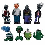 Dyharnsty 8Pcs Plants vs Zombies Toys Set Zombies Figures PVZ Toys Cupcake Figures, Birthday and Party Gifts