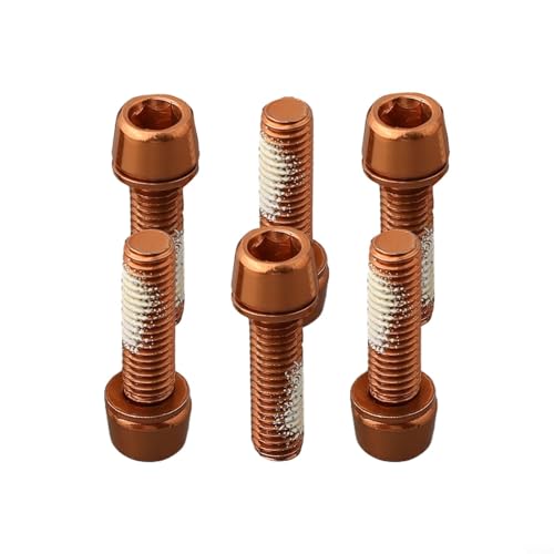 Schrauben-Set, 6 Stück, M5 x 18, Legierung, Befestigungselemente für Mountainbike-Lenker-Sicherheit (orange) Schrauben-Set, 6 Stück, M5 x 18, Legierung, Befestigungselemente für Mountainbike-Lenker-Sicherheit (orange)