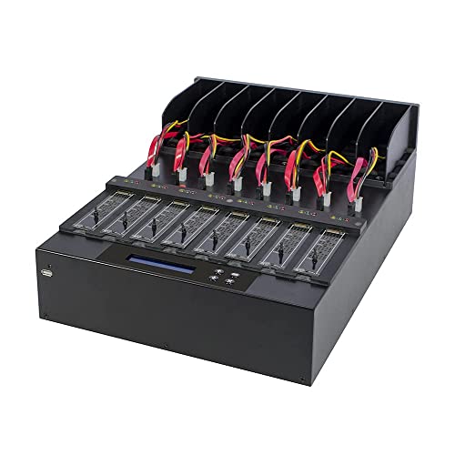 Image of Systor 1 to 7 PCIe M.2 NVMe /SATA Duplicator - 9GB /Min - SYSNVME-XW207 | Standalone duplicator to clone, erase and sanitize PCIe M.2 NVMe, SATA SSDs, and 2.5 inch /3.5 inch SATA hard drives no-PC operation.