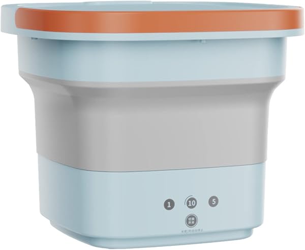 Mini Machine à Laver Pliable,CEIEVER Petite Machine à Laver avec Panier de Vidange et Essoreuse Lave Linge Portable 12L Machine a Laver Camping pour Sous-vêtements Chaussettes - 1